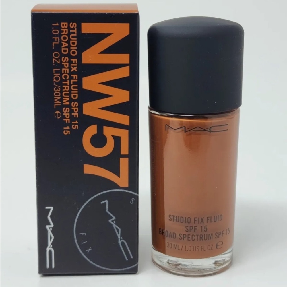 New Authentic MAC Cosmetics Studio Fix Fluid SPF 15 Foundation NW57